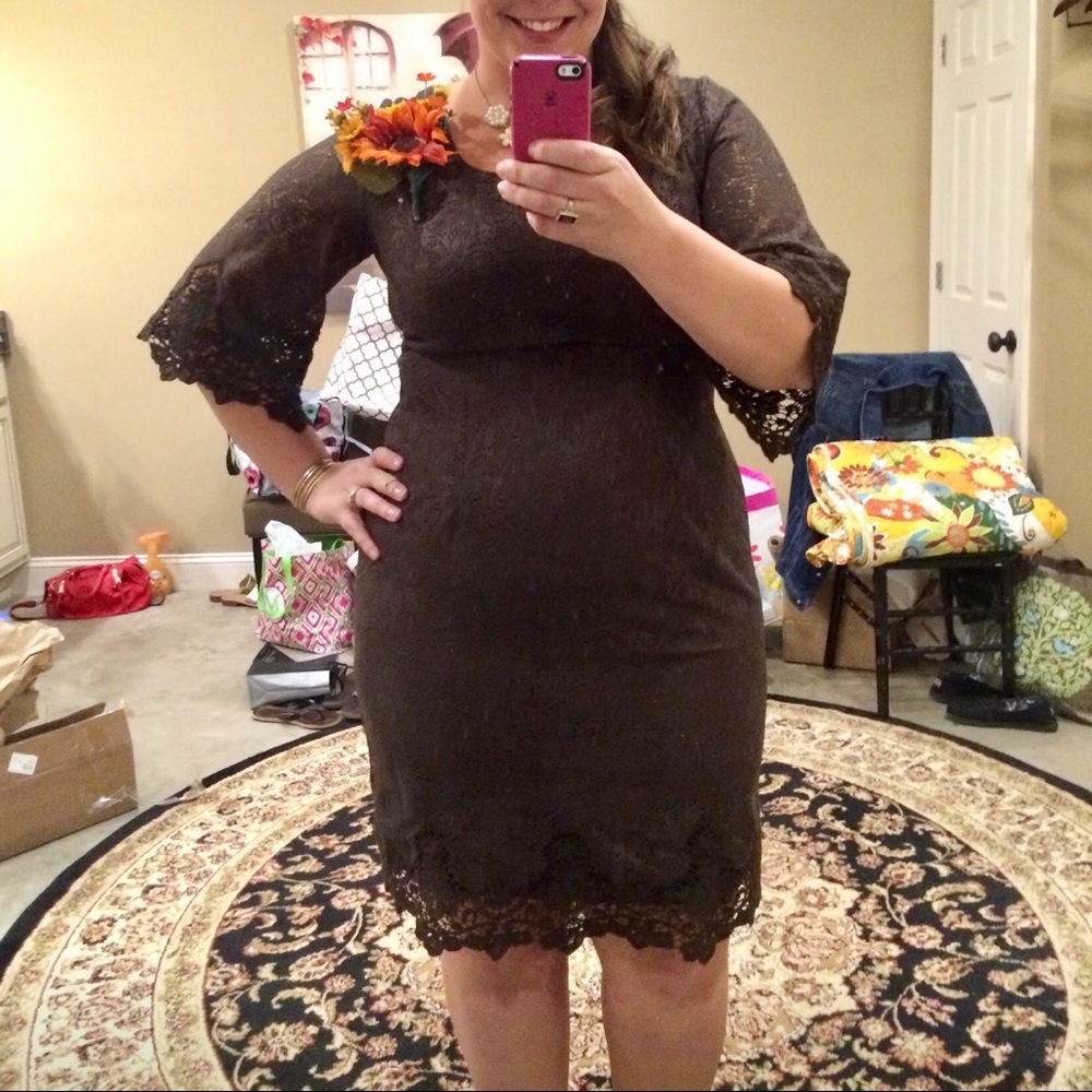 Chocolate lace dress